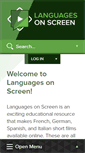 Mobile Screenshot of languagesonscreen.org.uk