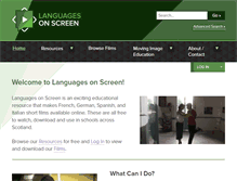 Tablet Screenshot of languagesonscreen.org.uk